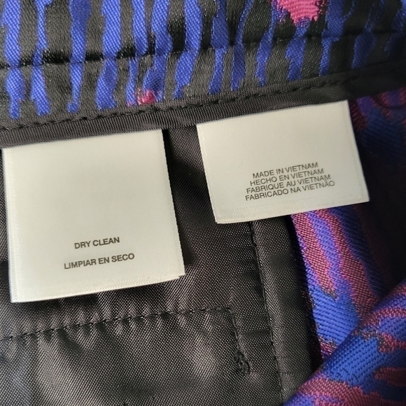 ANNE Klein Ankle Pants. Shimmery Pink and Blue. Very Beautiful. Ladies Size 6 - Picture 8 of 14